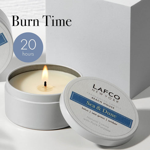 LAFCO New York Travel Candle, Sea & Dune - 4 oz - 20-Hour Burn Time - Made in The USA...