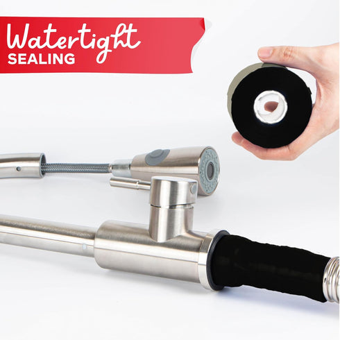 XFasten Self-fusing Silicone Tape Pro, Black, 1.5-Inch x 15-Feet, 30mils Weatherproof Silicone Rubber Sealing Tape for Outdoor Coax, Electrical Ca...