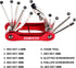 YBEKI NAMUCUO Bike Repair Tool Kits - Bicycle Tool Set with Saddle Bag and Bicycle multi-tool Chain Tool (red Tool kits 10 in 1 + Bag)...