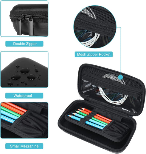 MOSISO EVA Hard Carrying Case Compatible with Texas Instruments TI-84/TI-83 Plus CE TI-85 TI-89 Graphing Calculator & Compatible with Casio fx-986...