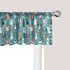 Ambesonne Animal Print Window Valance, Pet Lover Pattern Different Species of Cats and Dog Colorful Paw Prints, Rod Pocket Curtain Valances for Ki...
