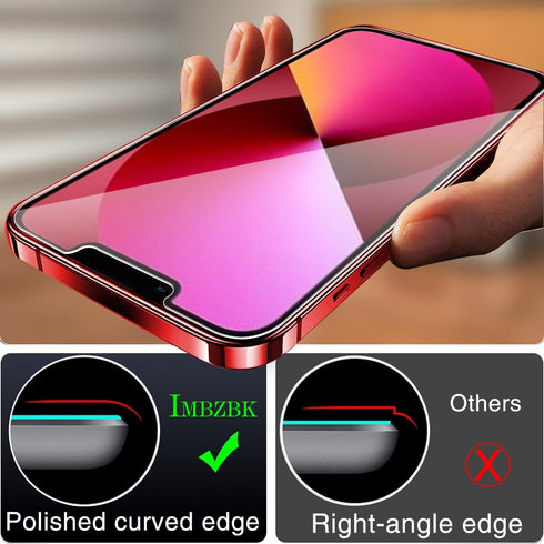 IMBZBK 3 Pack Screen Protector for iPhone 13 Tempered Glass with 3 Pack Camera Lens Protector, Accessories 9H Anti Scratch for Apple 13, 2.5D Curv...