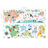 DECOWALL SG2-1615S Animal World Map Kids Wall Decals Wall Stickers Peel and Stick Removable Wall Stickers for Kids Nursery Bedroom Living Room (La...