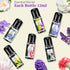 Blossom Essential Oils Set, 6x15ml Aromatherapy Oil Kit for Diffuser, Humidifier, Air Purifier- Aqua Lily, Water Hyacinth, Jasmine & Camellia, Eng...