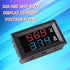 6pcs Digital Voltmeter Ammeter DC 100V 10A Amp Voltage Current Volt Amp Meter Tester 3 Bits Dual LED Display Panel(Red-Blue) Amp Volt Multimeter 0...