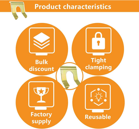 15 Pcs Brake Line Clips Brake Line Retainer U Shaped,Parking Brake Cable Clip Brake Hose Bracket,Metal Brake Line Retainer Brake Cable Clip Brake ...