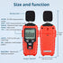 Digital Sound Level Meter Decibel Meter -35dB?135dB LCD Display,Min/Max/Hold Function Temperature Measurement- Noise Reader DB Meter for Home,Engi...