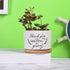 Teacher Appreciation Gift, Thank You for Helping Me Grow Ceramic Succulent Plant Pot Planter for Indoor Outdoor Use, Best Teacher Birthday Retirem...