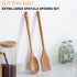 2PCS Long Handle Gigantic Spatula Spoon Premium Acacia Wooden Spoons For Cooking 17''Large Soliod Wooden Cooking Spoons Smooth Finish in Large Sty...