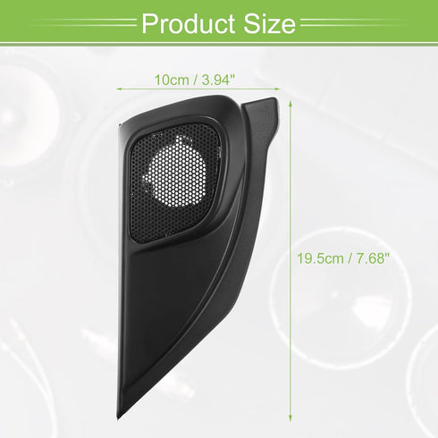 ACROPIX Interior Front Car Door Speaker Window a Pillar Cover Trim Tweeter Speaker Panel Fit for Honda CR-V CRV 12-15 with Screwdriver ABS Black -...