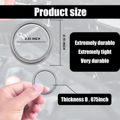 12 PCS Transmission Fluid Gasket Seal Steel Rings, 16mm Oil Drain Plug Gaskets Crush Washers The Part #11126AA000, for Subaru Baja Forester Imprez...