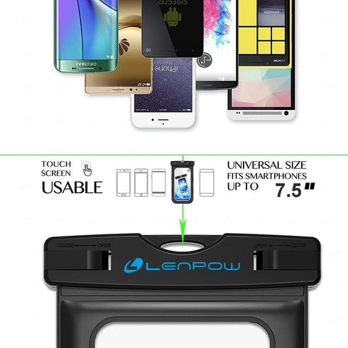 Waterproof Phone Case, 2-Pack IPX8 Lanyard Waterproof Phone Pouch, Universal Clear Dry Bag for iPhone 15 14 13 12 Pro Max Plus Samsung Galaxy S24 ...