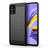 MAIKEZI Soft TPU Slim Fashion Anti-Fingerprint Non-Slip Protective Phone Case Cover for Samsung Galaxy A51 4G (Black Brushed TPU)...