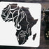 FINGERINSPIRE Woman Stencil 11.8x11.8inch Hollow Out Painting Stencil African Map Template Washable Stencil Plastic PET Drawing Template Square St...