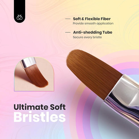 Beetles Nail Art Brushes Set Gel Polish Nail Art Design Pen Painting Tools Fingernail Brush Nail Cleaning Brush Nail Art Liner Brush and Nail Dott...