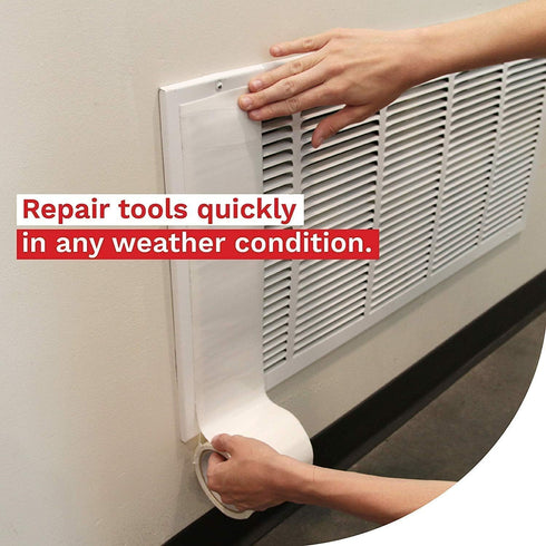 XFasten Waterproof Patch and Seal Tape, White, 4-Inch by 10-Foot Roof and Gutter Rubber Repair Tape for Stop Leak Repair on Gutter, Roof, Boat, Po...