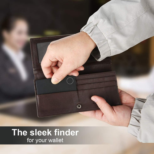 Wallet Tracker Finder Locator, Small Best Slim GPS Credit Debit Card Find Wallet Location Chip Tracker Device for Men Lost Waterproof with Built-i...
