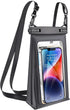 Large Waterproof Phone Pouch Universal Phone Waterproof Case for Phone IPX8 Water Proof Dry Bag with Wide Lanyard Large Capacity Waterproof Bag fo...