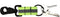 LINE2design Reflective Firefighter Turnout Key Ring - Fire Rescue Key Holder Strap with Heavy Duty Swivel Snap Hook - Green Reflective Design | Pe...