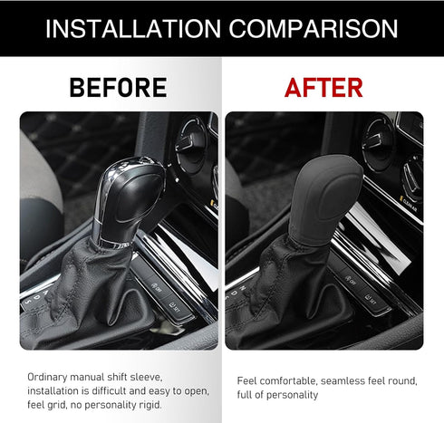 1 PC Universal Car Shift Knob Cover, Comfortable Shifting Universal Anti-Slip Auto Knob Gear Stick Protector for Men Women, Vehicle Accessoriesfor...