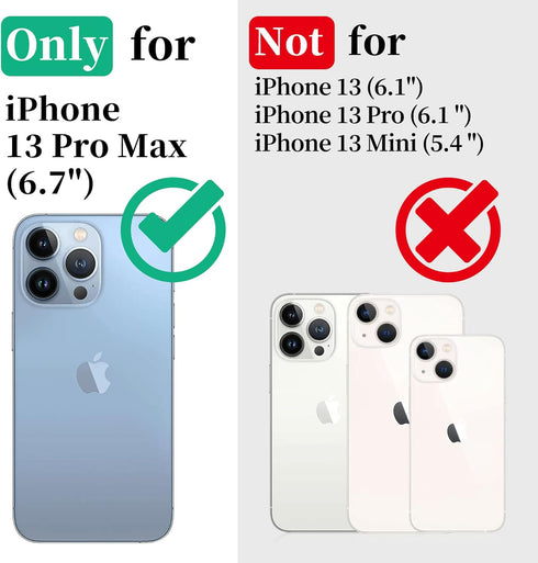 Cozycase Compatible with iPhone 13 Pro Max Waterproof Case - Full Body Dustproof Shockproof Built in Screen Protector Rugged Waterproof Case for i...