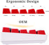Fogruaden PBT Keycaps Red and Black Keycaps 60 Percent, OEM Profile Custom keycaps Set, Suitable for Cherry MX Switch Mechanical Keyboard...