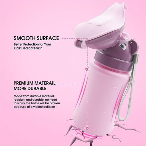 Travel Potty, Portable Elephant Leakproof Potty Urinal Emergency Toilet Pee Bottle Cup Jar for Toddlers Kids Baby Boys and Potty Pee Training for ...