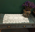 White Handmade Crochet Cotton Table Runner Lace Doilies Doily Rectangle Dresser Scarves,16 by 24 Inches....