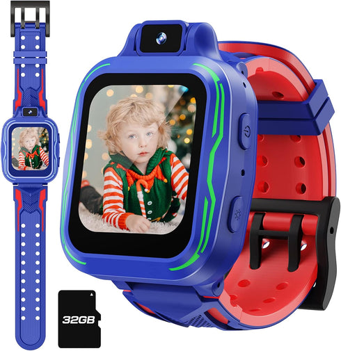 Kids Watch Boys with Camera,Children Digital Smart Watch Touchscreen with Video Mp3 Alarm Pedometer Games for Age 3-9 Years Old Christmas Birthday...