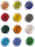 LONGWIN Multicolor 11/0 2mm Glass Seed Beads Approx 9600pcs Crystal Beads in 12 Colors Jewelry Making Supply for DIY Projects, Bracelets, Necklace...