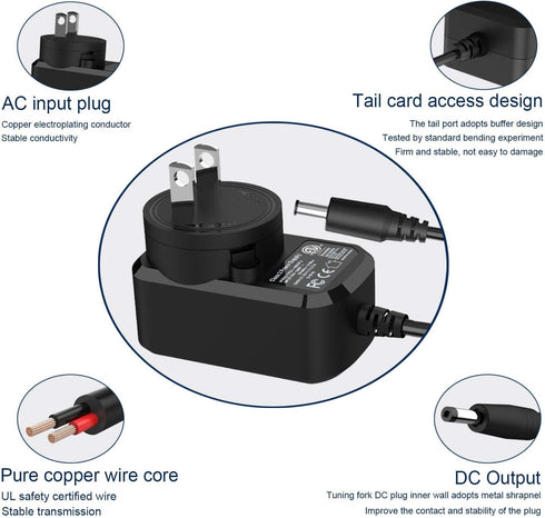 F1TP 30W Power Supply Adapter Cord for Echo 3rd 4th Gen, Echo Plus 2nd Gen, Echo Show 8, Echo Show 10, Echo Show 15...
