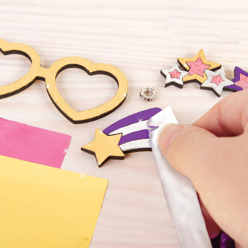 Make It Real DIY Cuddle Mob Kit - Create 4 Adorable Pom Pom Characters with 36 Pieces - All-in-One Arts & Crafts Set for Tweens & Girls - Fun, Ski...