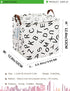 LANGYASHAN Square Storage Baskets Waterproof Canvas Children Laundry Nursery Hamper for Shelves Gift Baskets Toy Organizer Room Decor (Square alph...