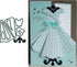 Women Girl Princess Dress Metal Die Cuts,Lady Sector Party Dress Shirt Bowtie Bow Cutting Dies Cut Stencils for DIY Embossing Decorative Scrapbook...