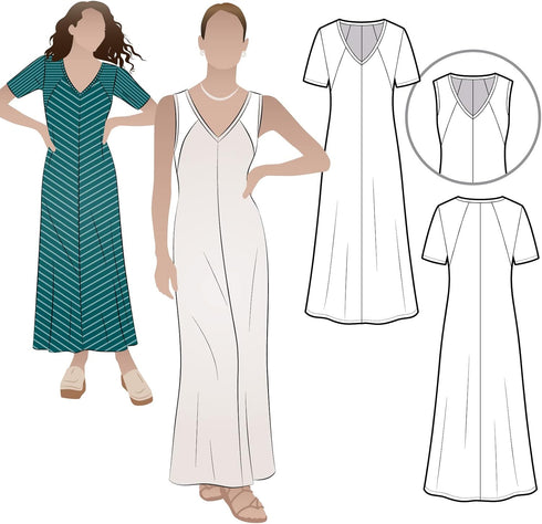 Style Arc Sewing Pattern - Jacinta Knit Dress (Sizes 18-30)...