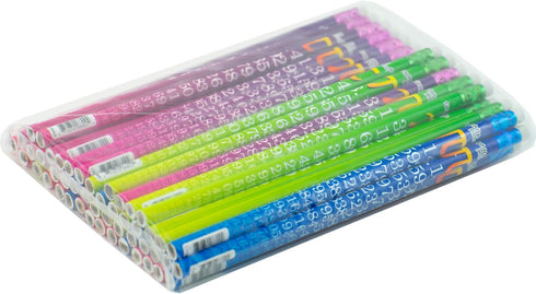 Pencil Assortment - Assorted Styles - Round Pencil with Eraser, 2 Lead, For Children, Adults, Children’s Gift Bags, Carnival Prizes (48) pcs, Pi...