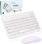 Bluetooth Keyboard and Mouse Combo,Ultra Slim Rechargeable Portable Wireless Keyboard Mouse Set Compact for Android Windows Tablet Cell Phone iPho...