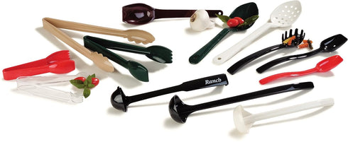 Carlisle FoodService Products 441003 High Heat Solid Plastic Spoon, 11", Black...