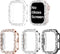 Goton 4-Pack Bling Bumper Compatible for Apple Watch Series 3 2 1 38mm Case, Women Glitter Diamond Rhinestone Protector Cover for iWatch Accessori...