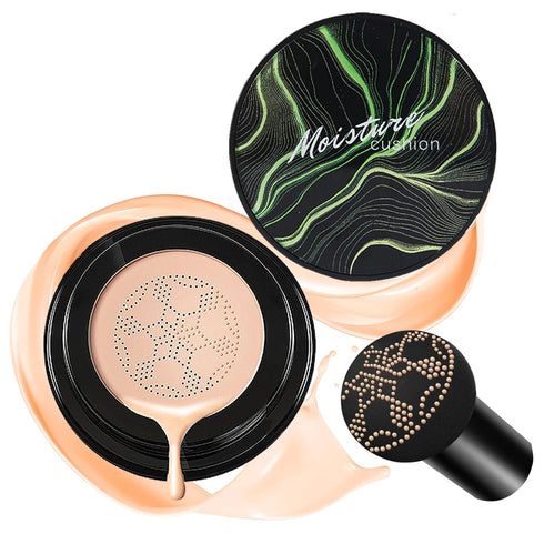 CAHIUYOA Mushroom Head Air Cushion CC Cream BB Cream Mushroom Head Foundation Full Coverage Foundation Makeup Long Lasting Moisturize Matte Concea...