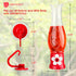 ORIENTOOLS Hummingbird Feeder 4Pack, Mini Hanging Flower Bird Feeders for Outdoors with 4 Window Mount Suction Cup Accessories, 3.4 oz/Pc...