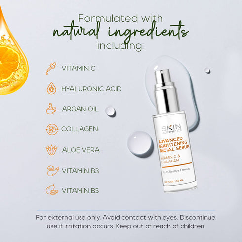 Vitamin C Serum With Collagen - Dermatologist Tested - Korean Skin Care for Dark Spots & Skin Brightening - Anti Aging & Acne Facial Serum - Cruel...