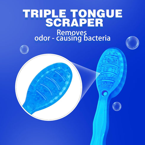 5 in 1 Mini Disposable Toothbrushes with Toothpaste Travel Portable Toothbrush with Toothpaste + Tongue Scraper + Picks+Floss Travel Case (Mint, 2...