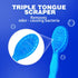 5 in 1 Mini Disposable Toothbrushes with Toothpaste Travel Portable Toothbrush with Toothpaste + Tongue Scraper + Picks+Floss Travel Case (Mint, 2...