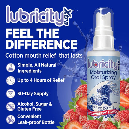 Dry Mouth Spray - Advanced Formula - Hyaluronic Acid and Xylitol, Strawberry Flavor - Saliva Substitute Dry Mouth Oral Spray, The Most Satisfactor...