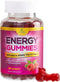 Energy Gummies Vitamin B12, Green Tea & Natural Caffeine, Extra Strength 1000 mcg Daily Energy Vitamins, Delicious Raspberry Flavor Gummy Chewable...