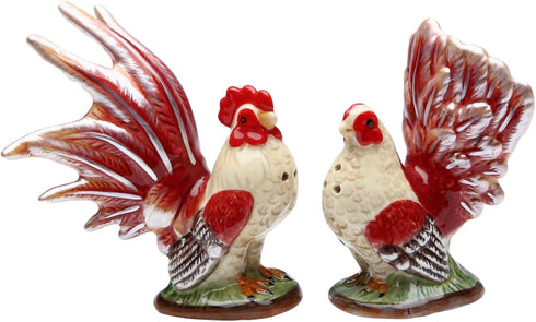 Appletree Design 31968 A Day in the Country Rooster Salt and Pepper Set, 4-3/8-Inch...