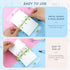 4 Pack Mini Transparent 3 Ring Binder Covers with Mini Binder Inner Paper and Pockets Clear Soft PVC Notebook Closure Loose Leaf Folder Round Ring...