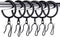 Hotop 30 Pcs Metal Drapery Curtain Rings 0.98/1.26/1.65 inch Interior Diameter and 30 Pcs Hanging Curtain Drapery Pin Hooks for Window Door Shower...