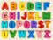 Alphabet Puzzle Wooden Puzzles for Toddlers 1 2 3 4 5 Year Old, ABC Puzzle Shape Alphabet Learning Puzzles Toys with Puzzle Board & Letter Blocks,...